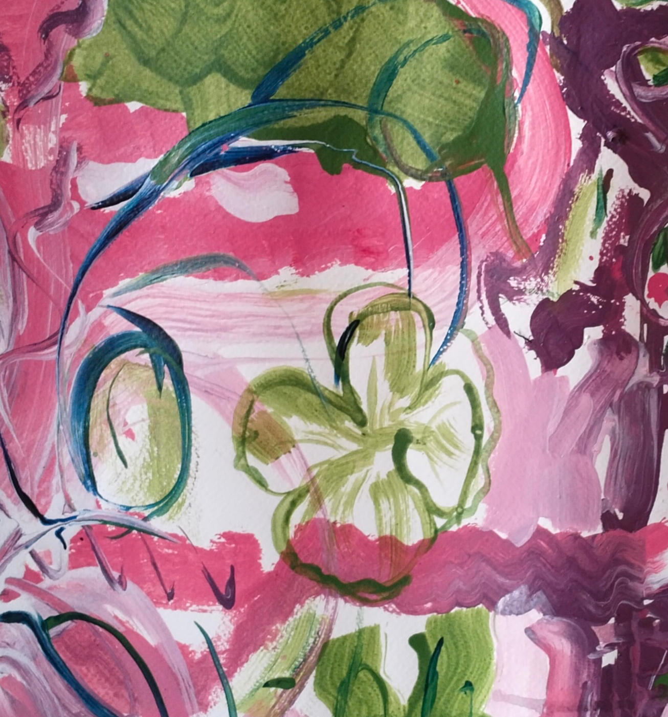 Kuvituskuva. Osa abstraktista maalauksesta.